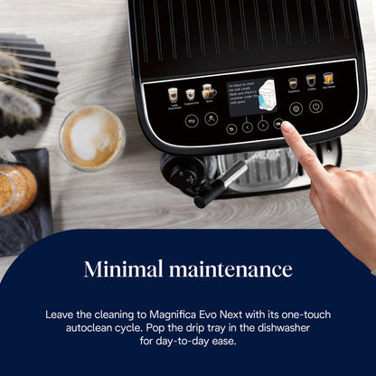 Magnifica Evo Next ECAM310.60.B Bean to Cup Coffee Machine - Black